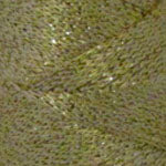 A close-up texture shot of a shimmering olive green fabric or material with a metallic, glittery finish.