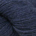 A close-up of dark navy blue yarn with a heathered texture.