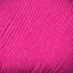 A close-up of bright hot pink yarn texture.
