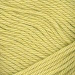 A close-up of pale yellow yarn strands wound together, filling the entire frame.