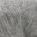Close-up of gray yarn texture
