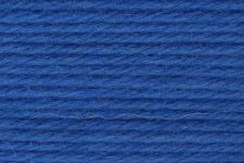 A close-up texture shot of a vibrant royal blue yarn or thread, showing the fine twisted strands and subtle sheen.