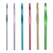 Susan Bates - Silvalume Aluminum Crochet Hook Set F–K with Pouch