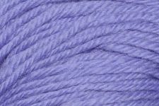 A close-up of lavender purple yarn wound in soft, textured loops.