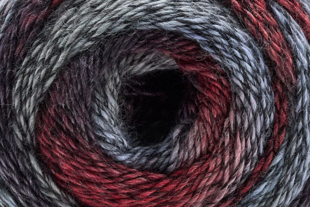 Close-up of a skein of multicolored yarn