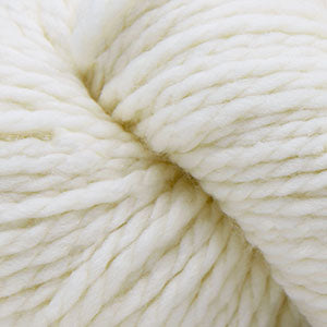 Close-up of cream-colored yarn