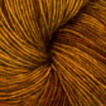 Close-up of a skein of brown yarn
