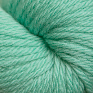 Close-up of light green yarn