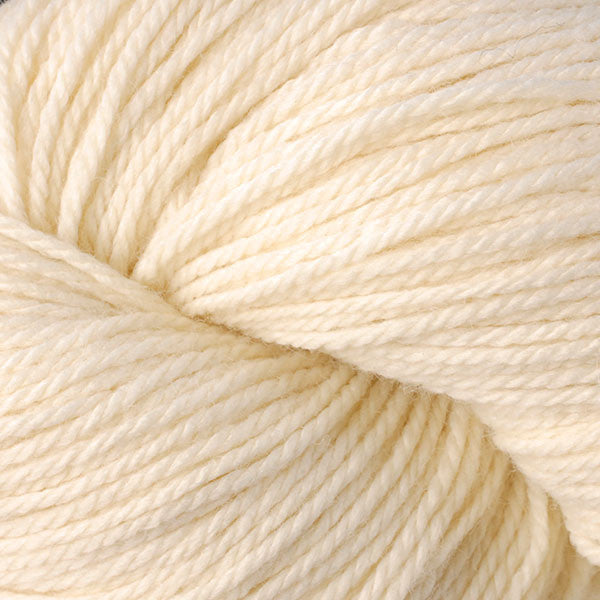 Close-up of cream-colored yarn