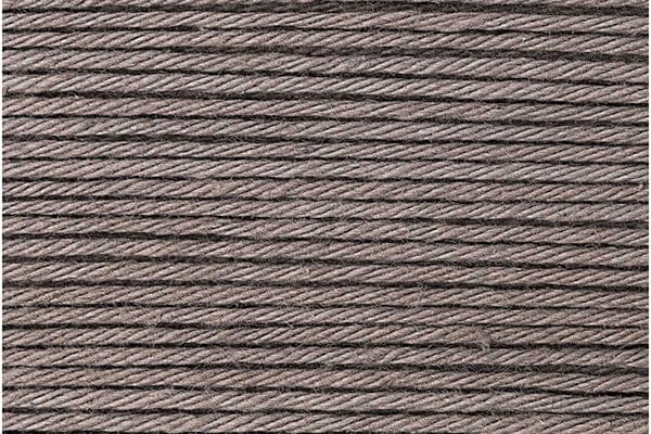 A close-up texture shot of a dark brown braided cord or twine, showing the detailed horizontal weave pattern.