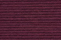 A close-up texture shot of a deep burgundy or plum-colored yarn with horizontal ribbed stripes.