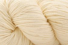 Close-up of cream-colored yarn