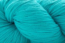 Close-up of teal yarn