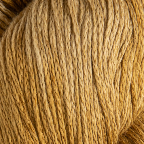 Close-up of a ball of brown yarn