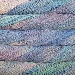 Close-up of multicolored yarn strands