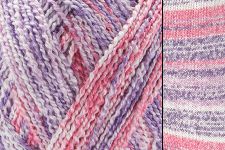 Close-up of multicolored yarn with a focus on texture and color.