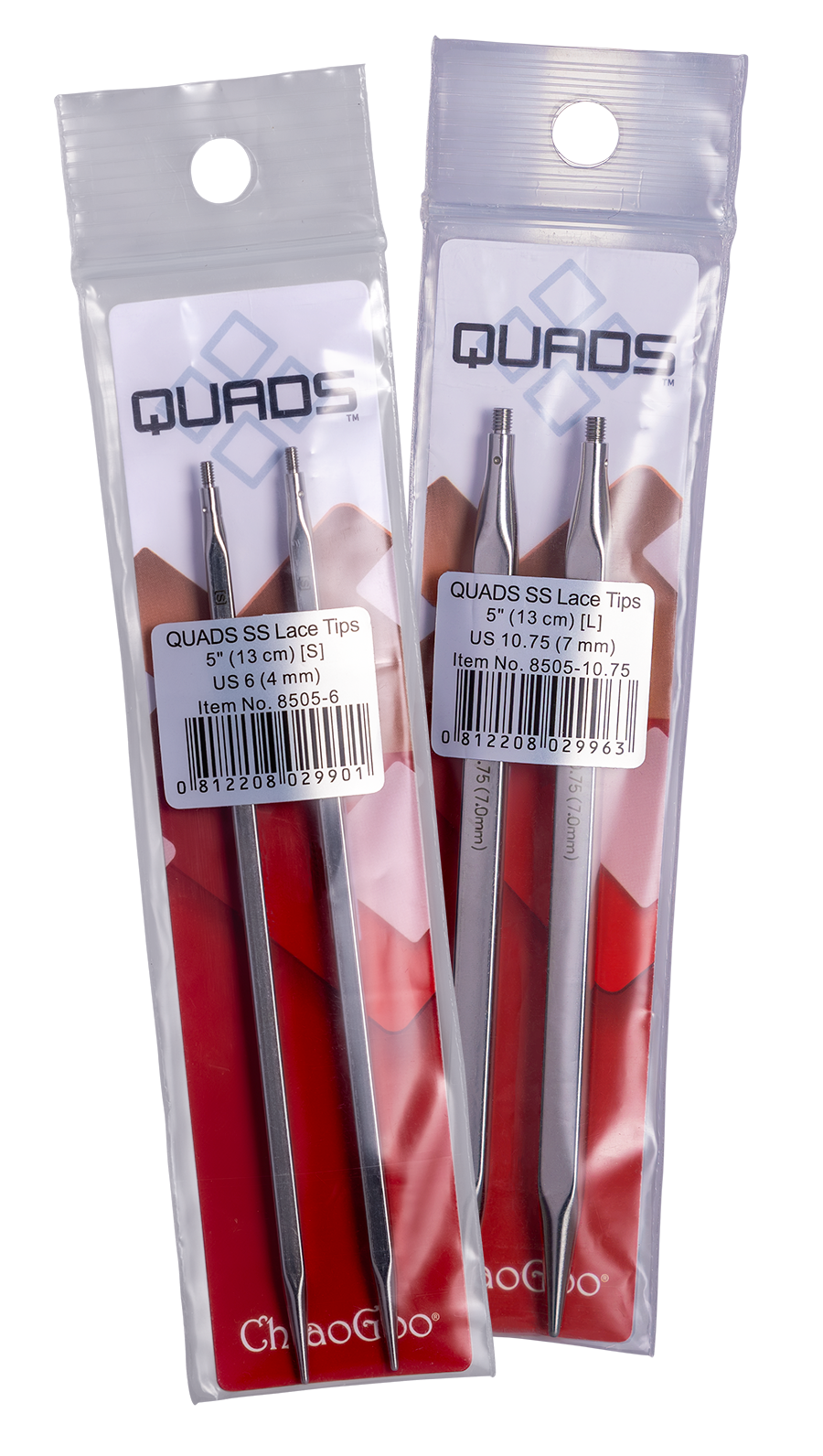 ChiaGoo QUADS Stainless Steel Tips 5"
