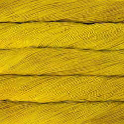 A close-up texture shot of bright yellow yarn wound horizontally.