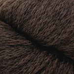 Close-up of brown yarn with a soft texture