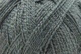 Close-up of a skein of gray yarn