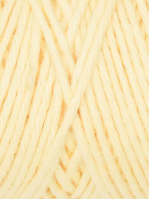 Close-up of light yellow yarn strands