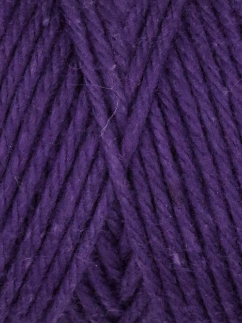 Close-up of purple yarn with a textured pattern