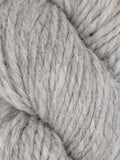Close-up of gray yarn skein