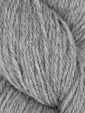 Close-up of gray yarn strands
