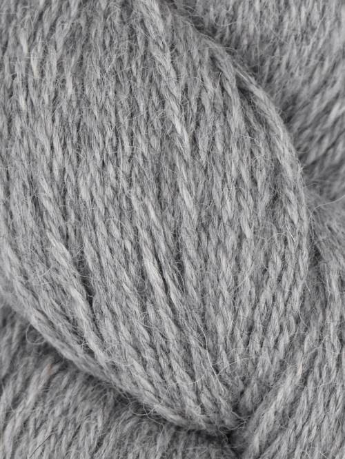 Close-up of gray yarn strands