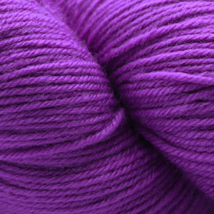 Close-up of bright purple yarn