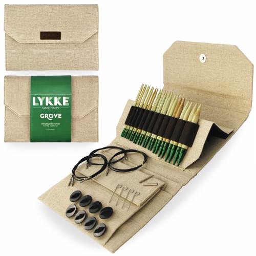 LYKKE Grove 5" Interchangeable Bamboo Needles Set