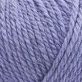 A close-up of lavender purple yarn showing the twisted plies and soft texture of the fiber.