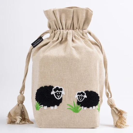 Lantern Moon Meadow Sheep Drawstring Project Bag