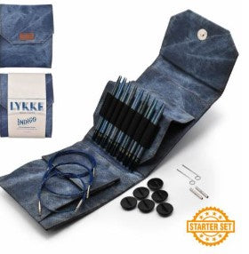 LYKKE Indigo 5" Interchangeable Needle Starter Set – Azure Denim