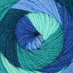 Close-up of multicolored yarn skein