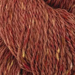 Close-up of brown yarn with a textured surface