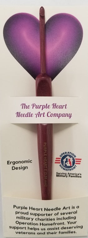 Purple Heart Ergonomic Crochet Hooks