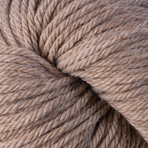Close-up of brown yarn skein