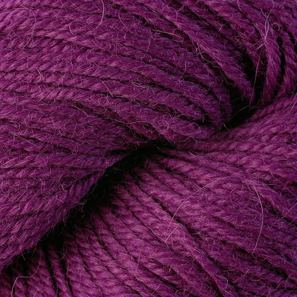 Close-up of a ball of purple yarn