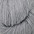Gray yarn ball on a white background