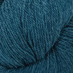 Close-up of a ball of dark blue yarn